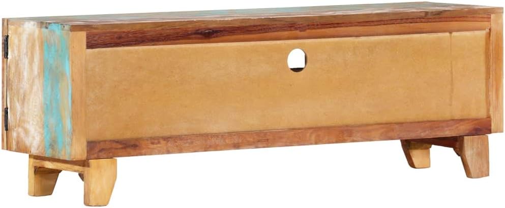 Hand Carved TV Cabinet Solid Reclaimed Wood G65557
