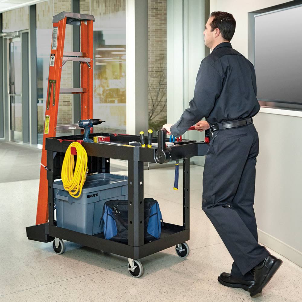 Heavy Duty Utility Cart, 2 Shelves H40192