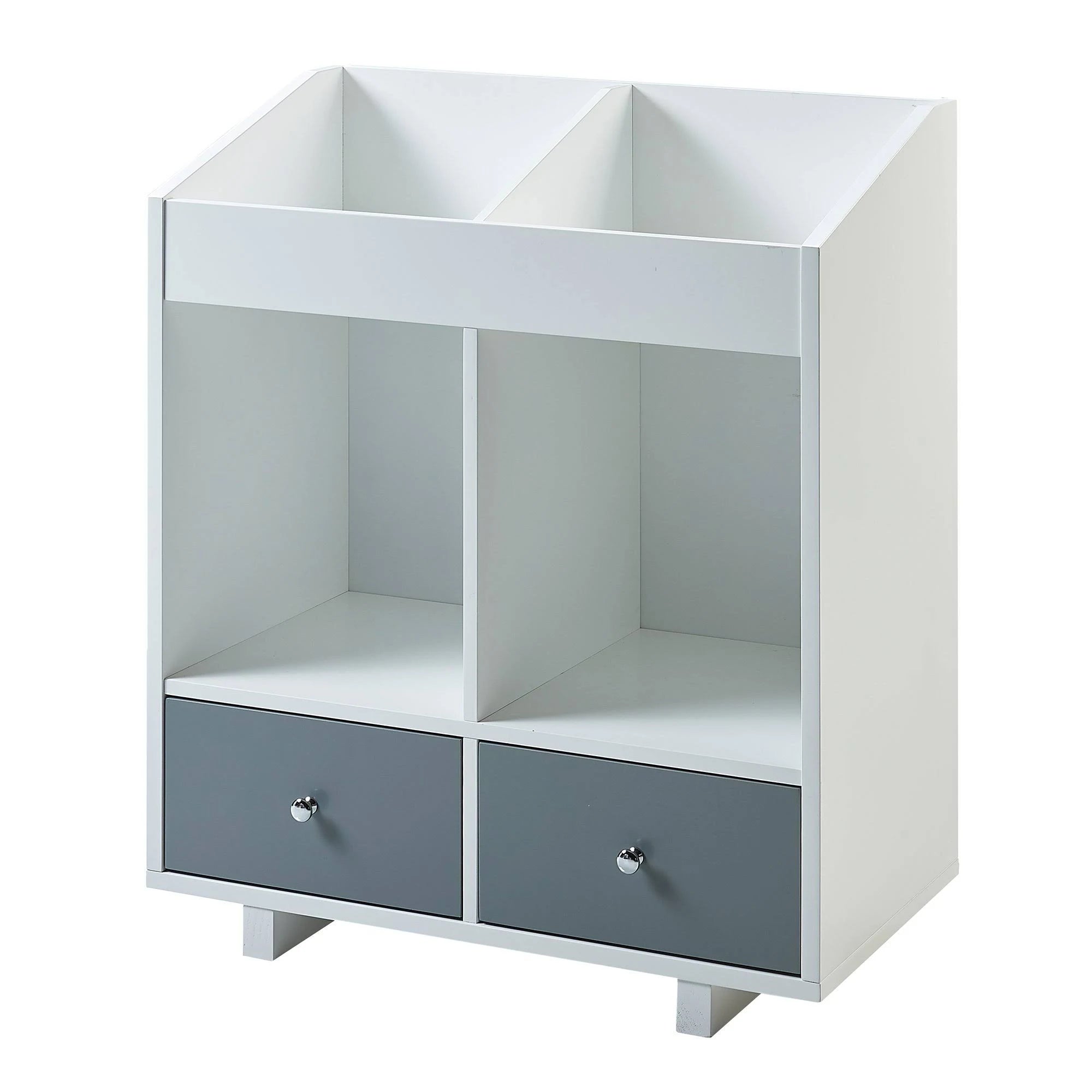 White/Grey 2 Section Storage Stand E676833