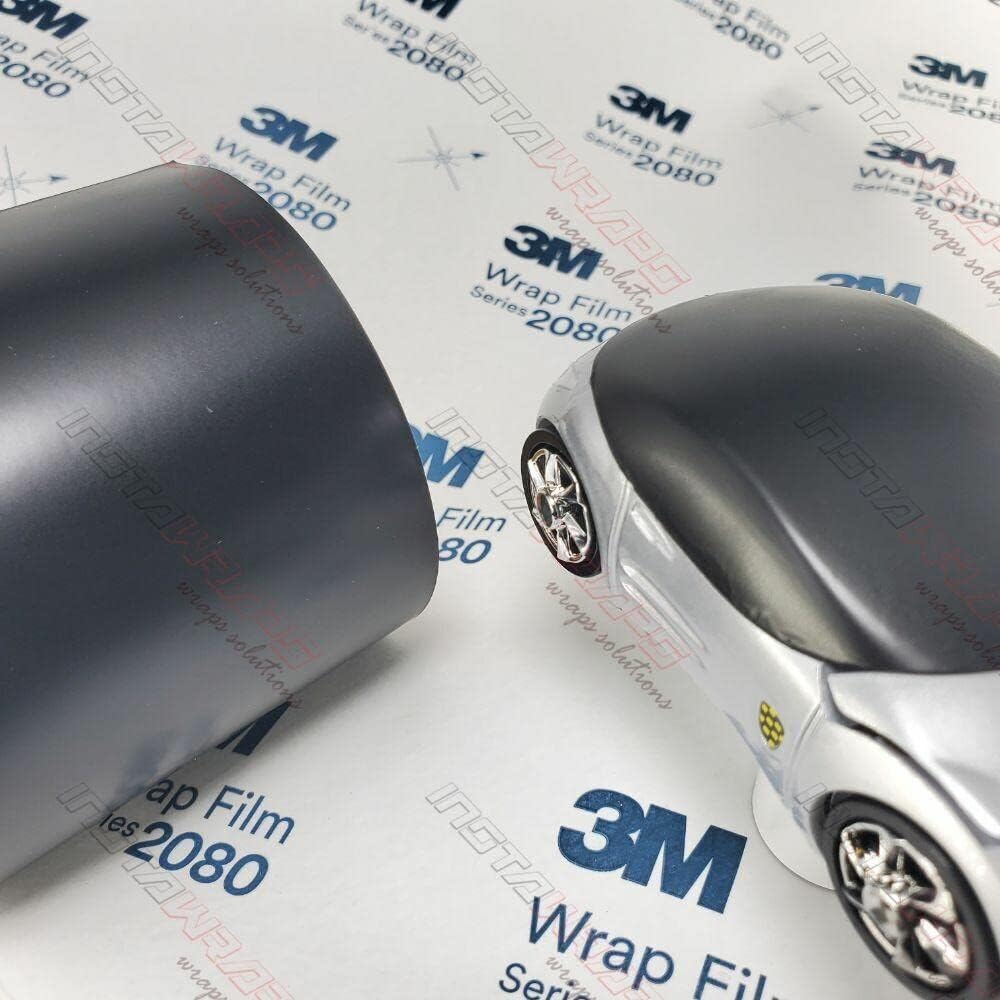 Satin Black 5ft x 6ft Car Wrap Vinyl Film Pack of 2 T736199