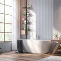 Tension Shower Pole Corner Caddy, 4 Tier Rustproof 304 Stainless Steel Shower Shelf F2917