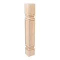 Unfinished Solid Hard Maple Kitchen Island Leg W962