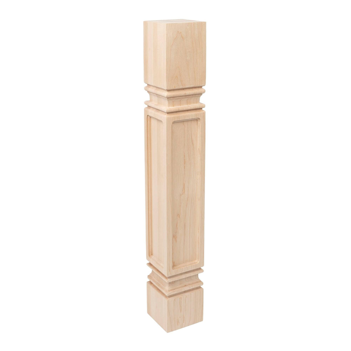 Unfinished Solid Hard Maple Kitchen Island Leg W962