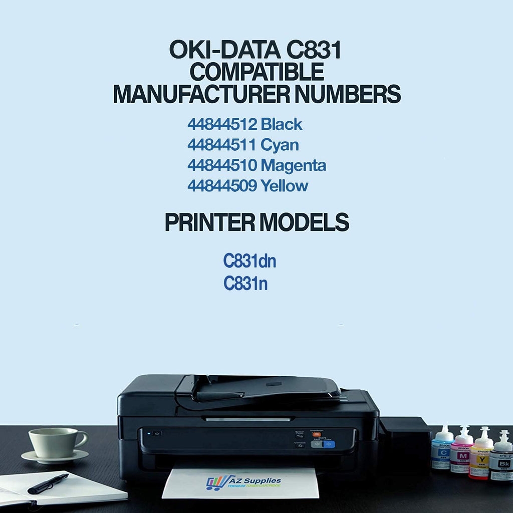 Compatible Toner Cartridge 4-Packs for Okidata C831 O3946