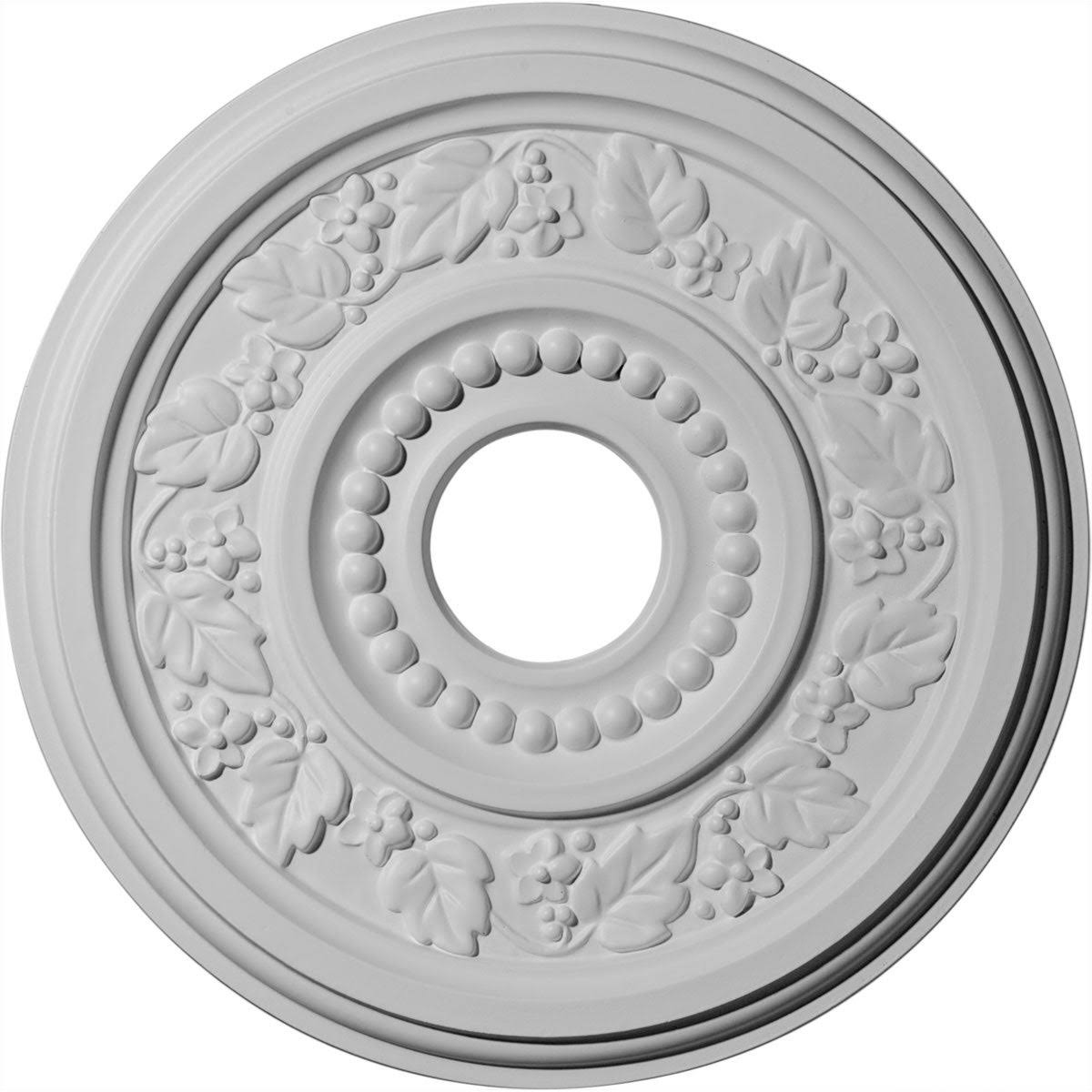 Genevieve Ceiling Medallion, Hand-Painted Pewter D542