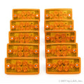 10 Sealed LED Amber Clearance Lights Q1322