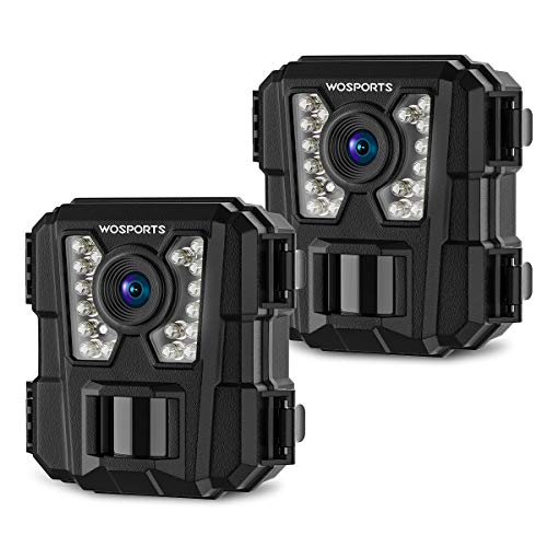 Mini Trail Camera 2 Pack 24MP 1080P HD Night Vision Motion Activated Game Camera Z270640