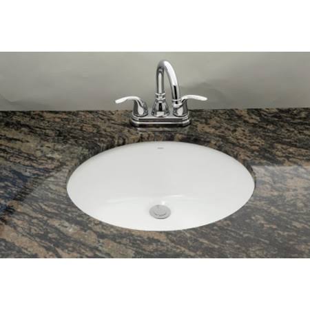 Oval Undermount Sink Set in White Q498176