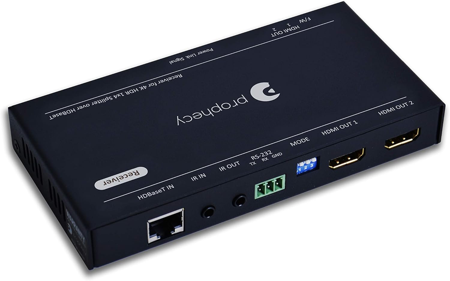 1x4 HDMI 2.0 Extender Splitter 4K 60Hz Over Cat6/Cat7 Ethernet Cable with HDMI Local Loopout P571