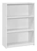 White Bookcase with 3 Shelves H304