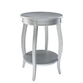 Silver Round Accent Table Q187