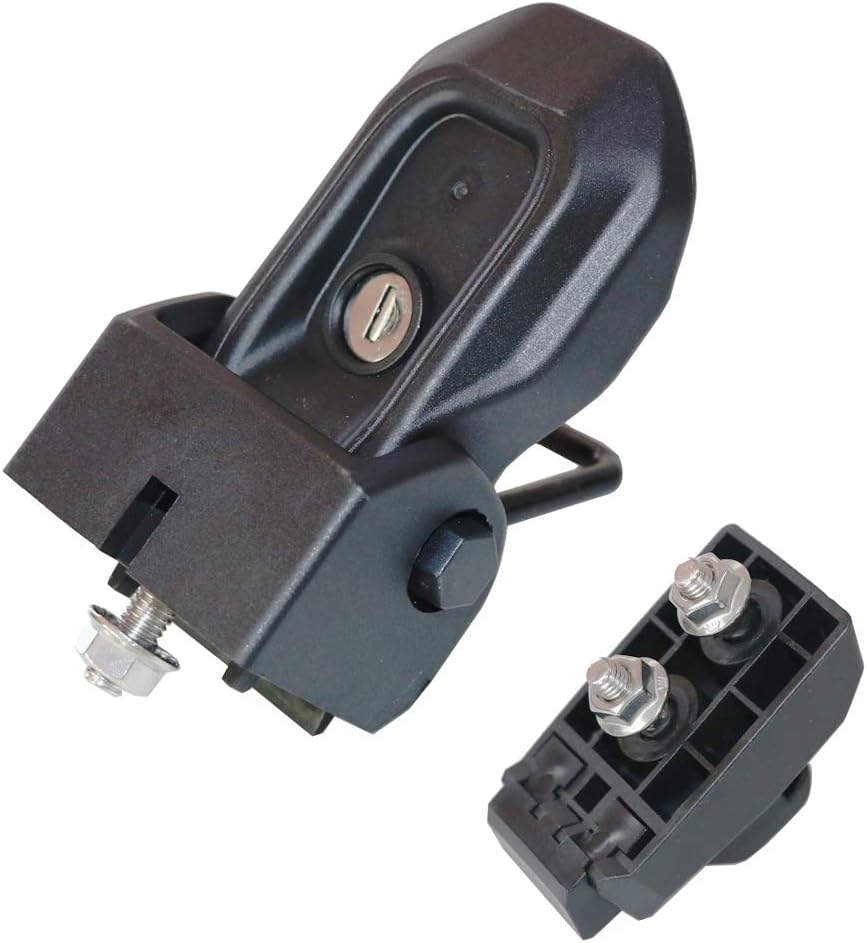 Black Locking Hood Latch Kit for Jeep Wrangler JL & Gladiator JT, 1 Pair W741848