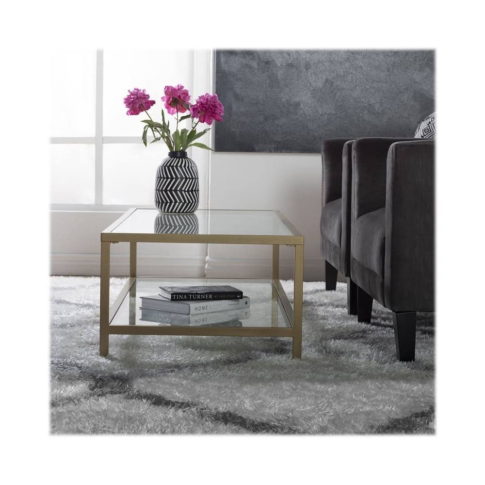 Gold Rectangle Coffee Table Z8972