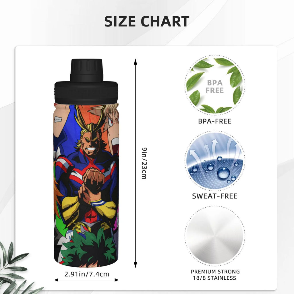 18OZ Insulated Stainless Steel Water Bottle Q586