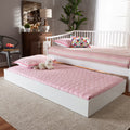 White Finished Wood Twin Size Trundle G87899