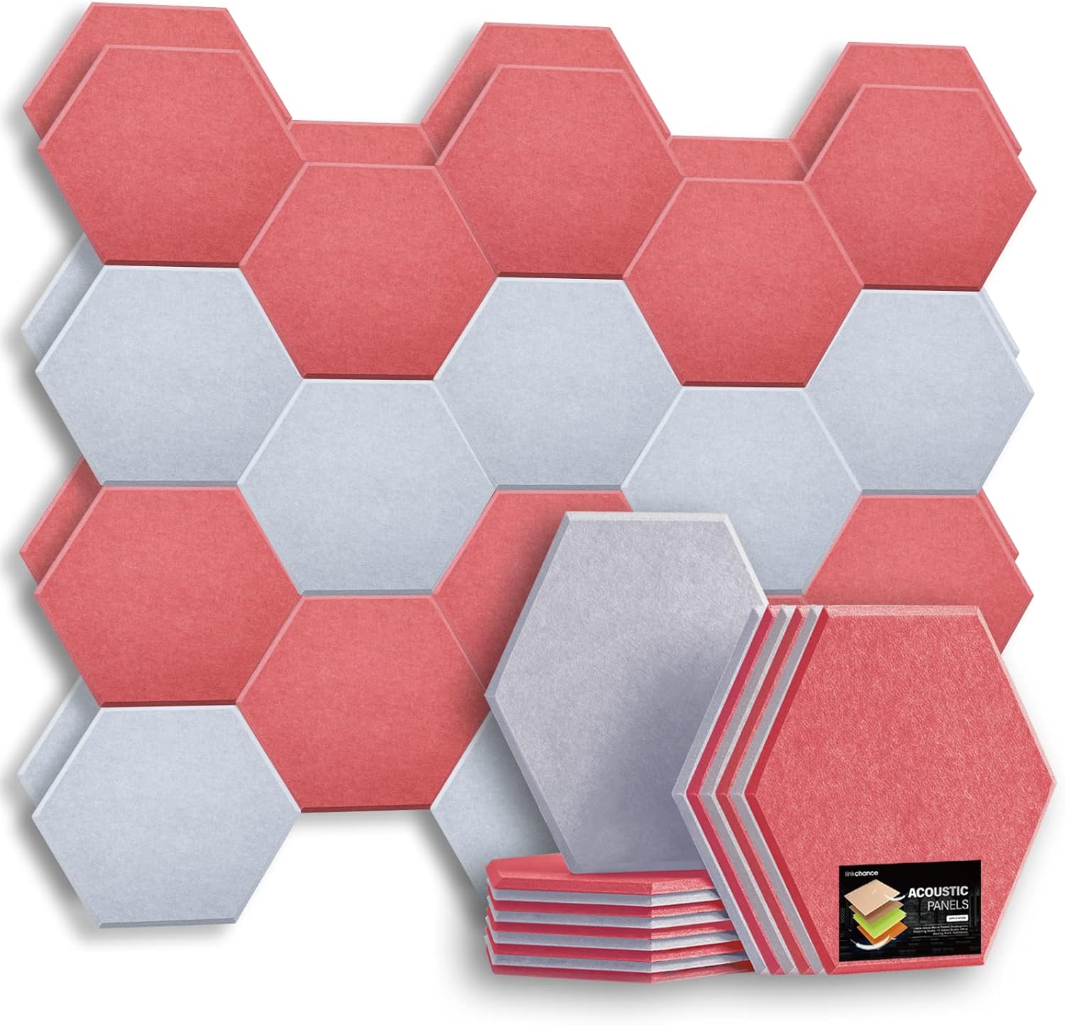 White 12 Pack Acoustic Panels Z707
