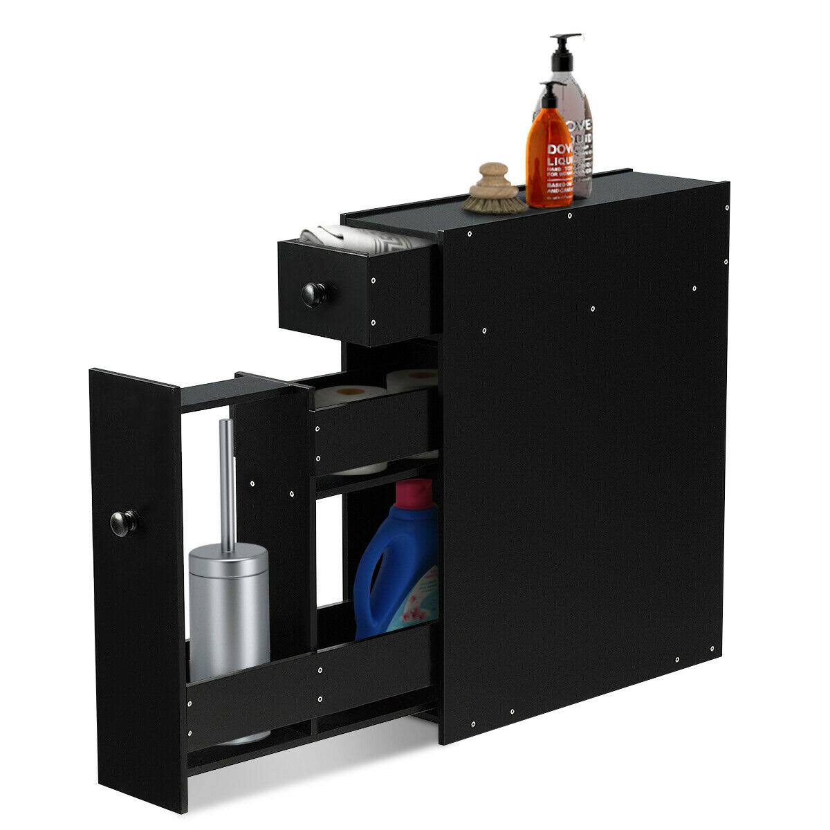 White Bathroom Cabinet Storage Organizer X217088
