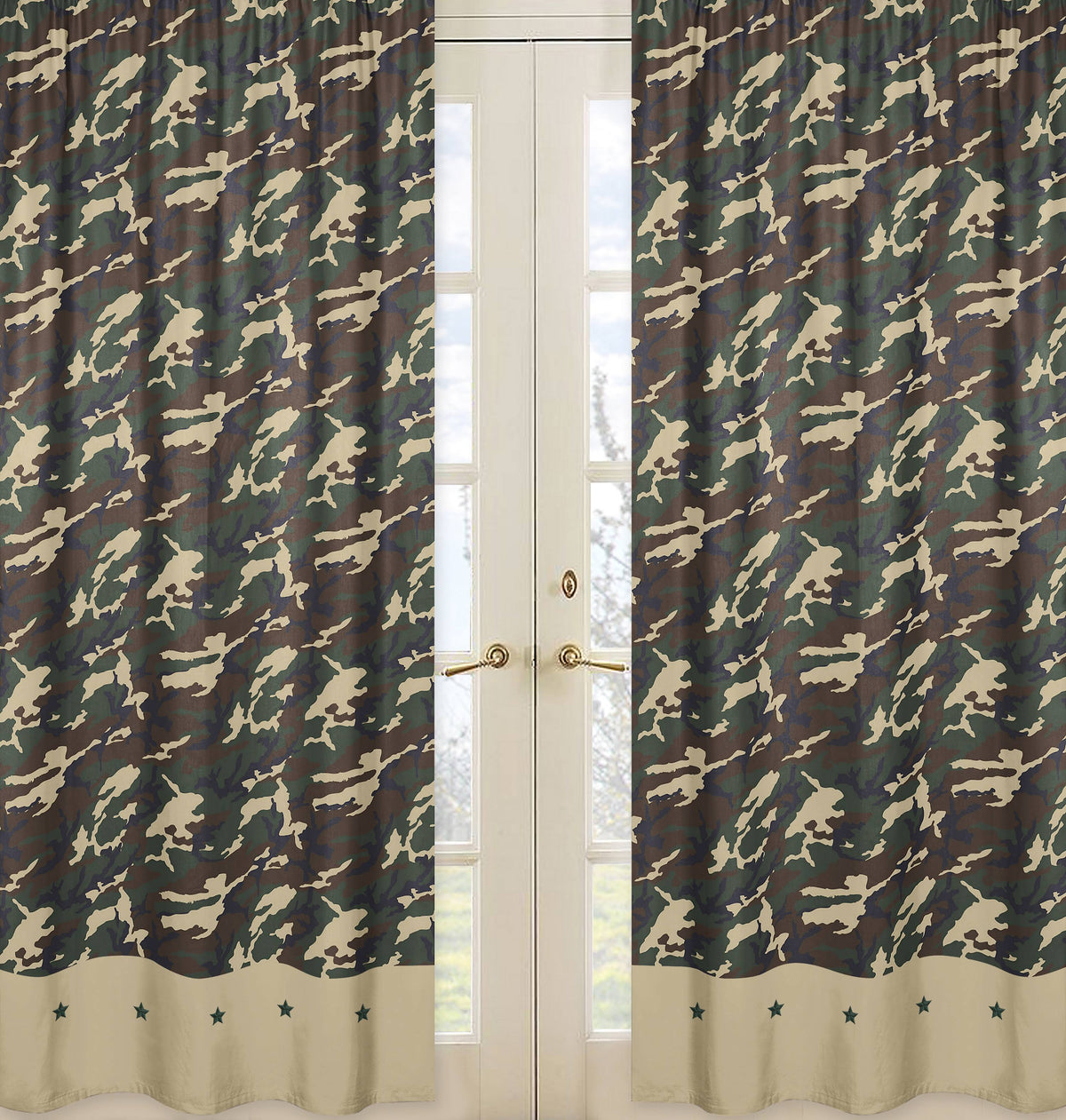 Green Window Panels - 2 count N2632