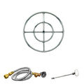 Stainless Steel Gas Fire Pit Burner Ring Kit, Natural Gas, 18-Inches X203554