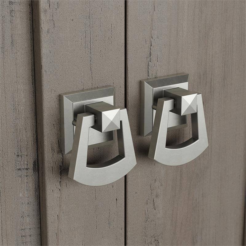 Gray Bathroom Storage Cabinet with Doors C9489