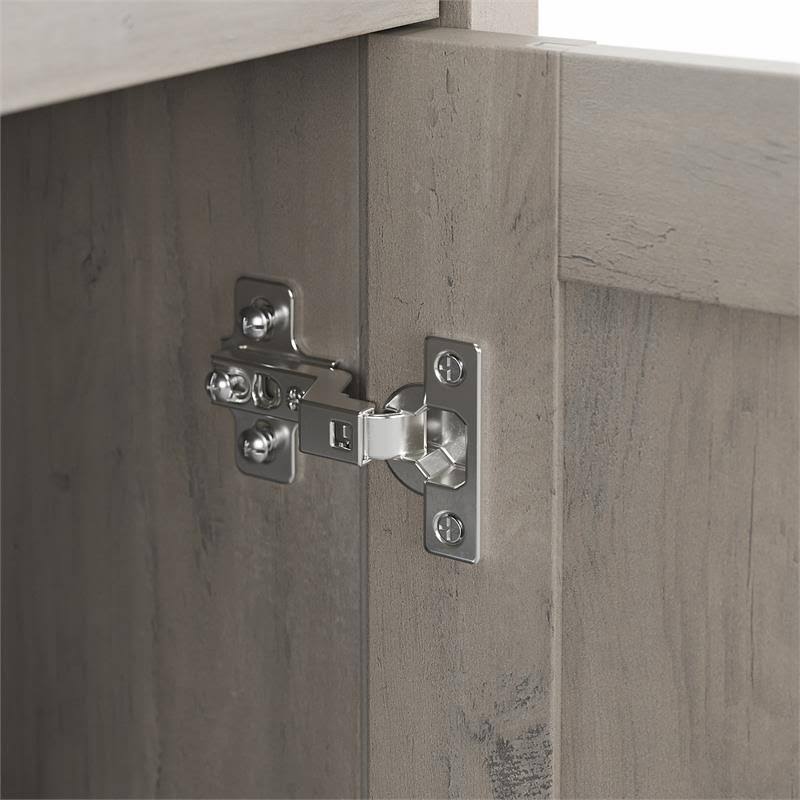 Gray Bathroom Storage Cabinet with Doors C9489