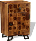 Solid Sheesham Wood Nightstand with Drawer U190668