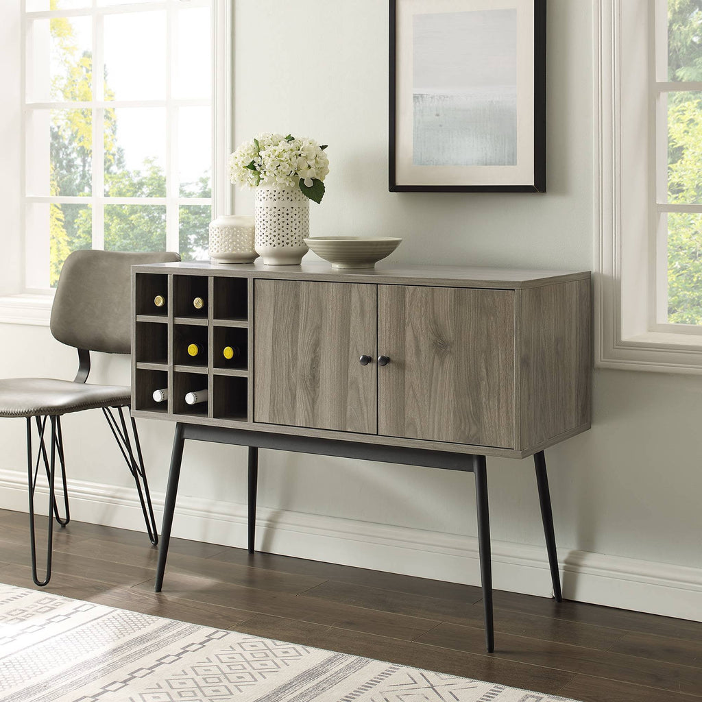 Slate Gray Bar Cabinet W976657