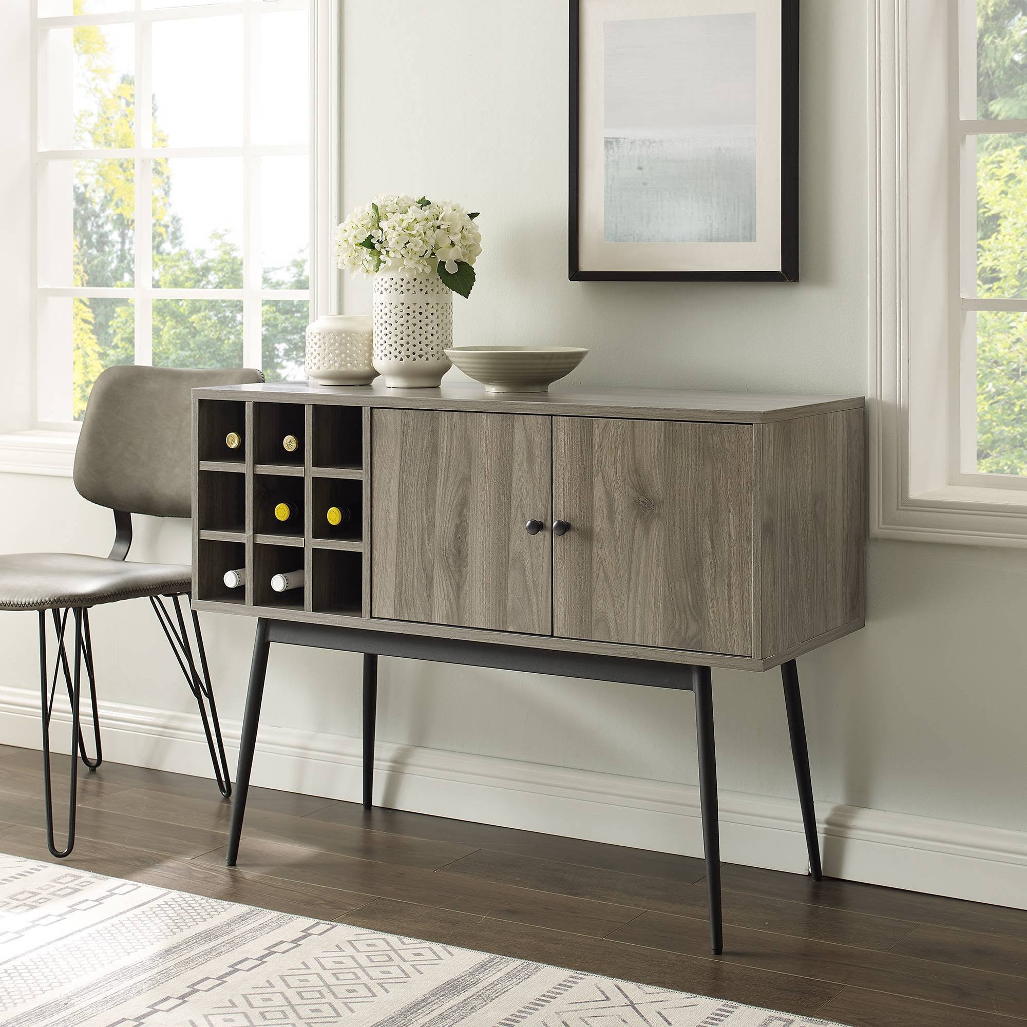 Slate Gray Bar Cabinet W976657