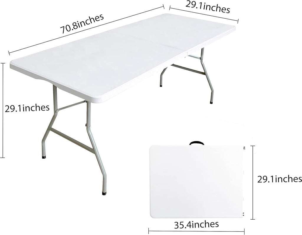 6 Foot Folding Plastic Utility Table G747944