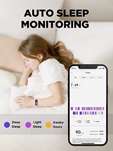 Blue Kids Fitness Tracker Watch, IP68 Waterproof O8090