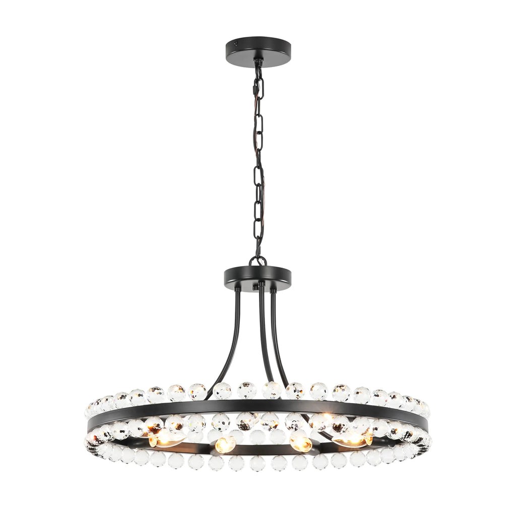 9-Light Dimmable Crystal Chandelier U45643