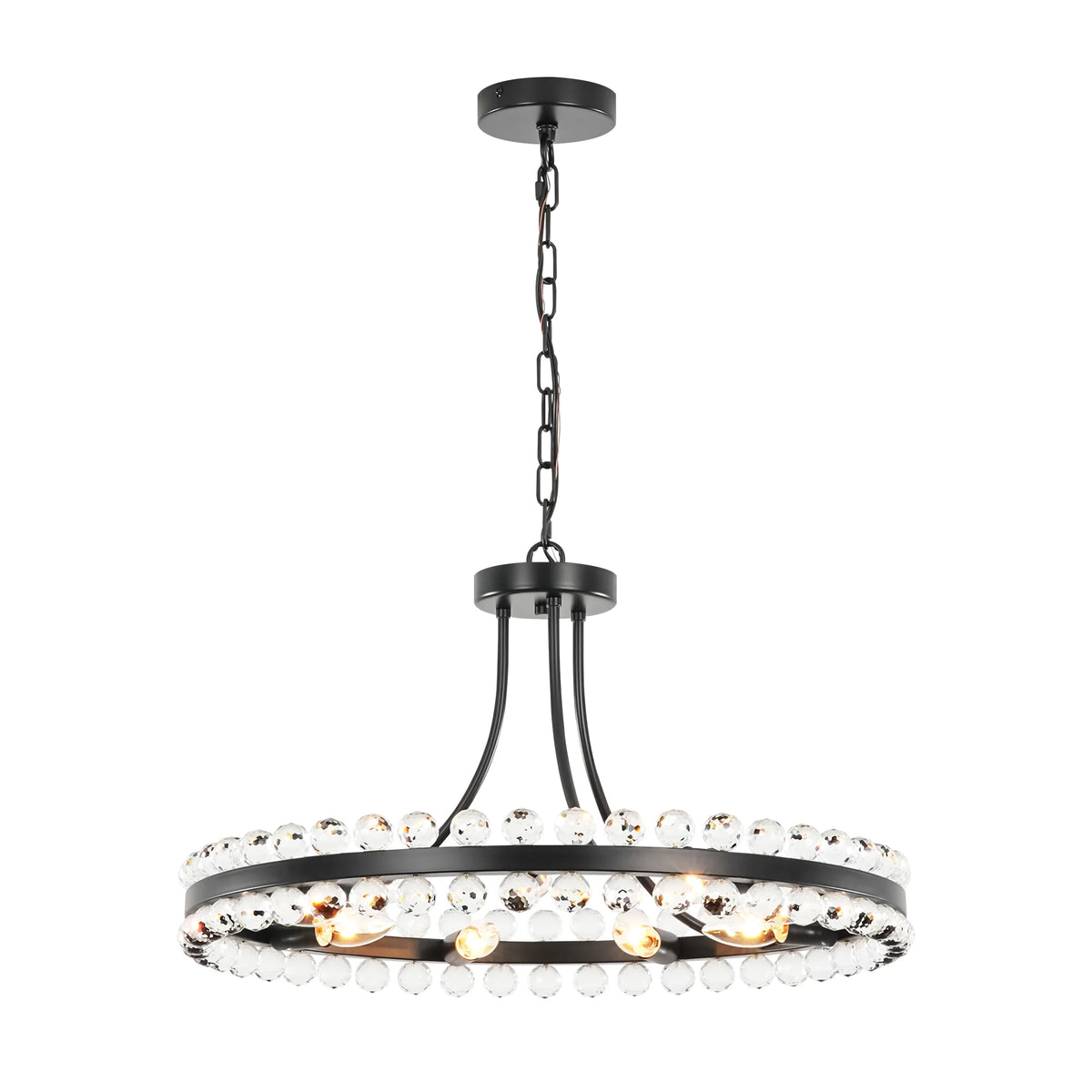9-Light Dimmable Crystal Chandelier U45643