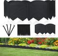 20Ft Plastic Garden Edging with 20Pcs Stakes Black M45112