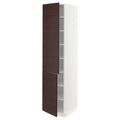 White 2 Door High Cabinet with Shelves P191150