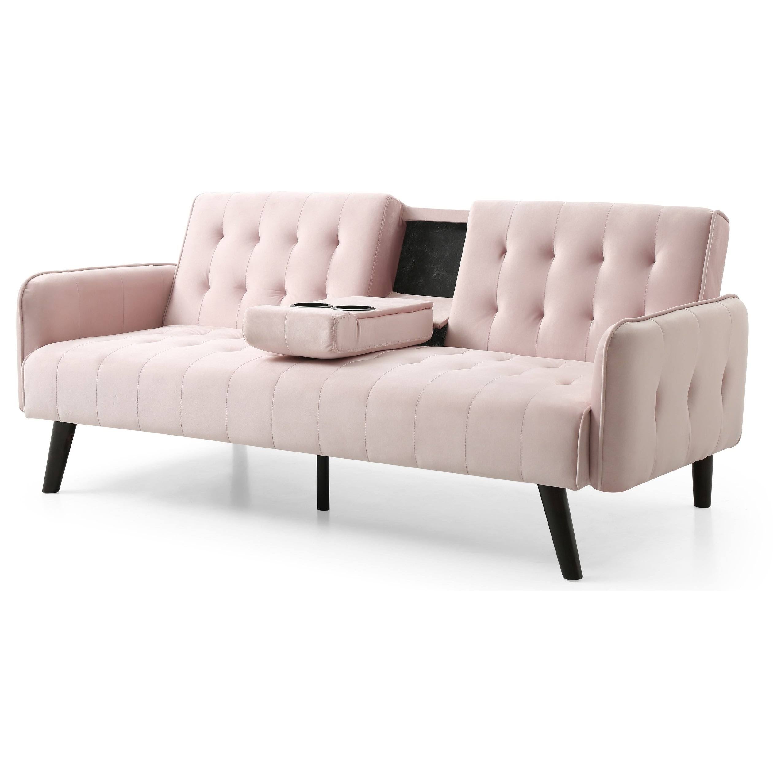 Navy Blue Velvet Sofa Bed X437320