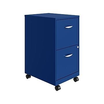 Blue 2-Drawer Locking Vertical File Cabinet E15906