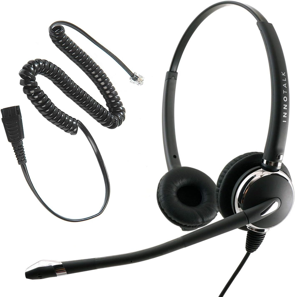 Noise Cancelling Binaural Headset with Quick Disconnect Cord Q16038