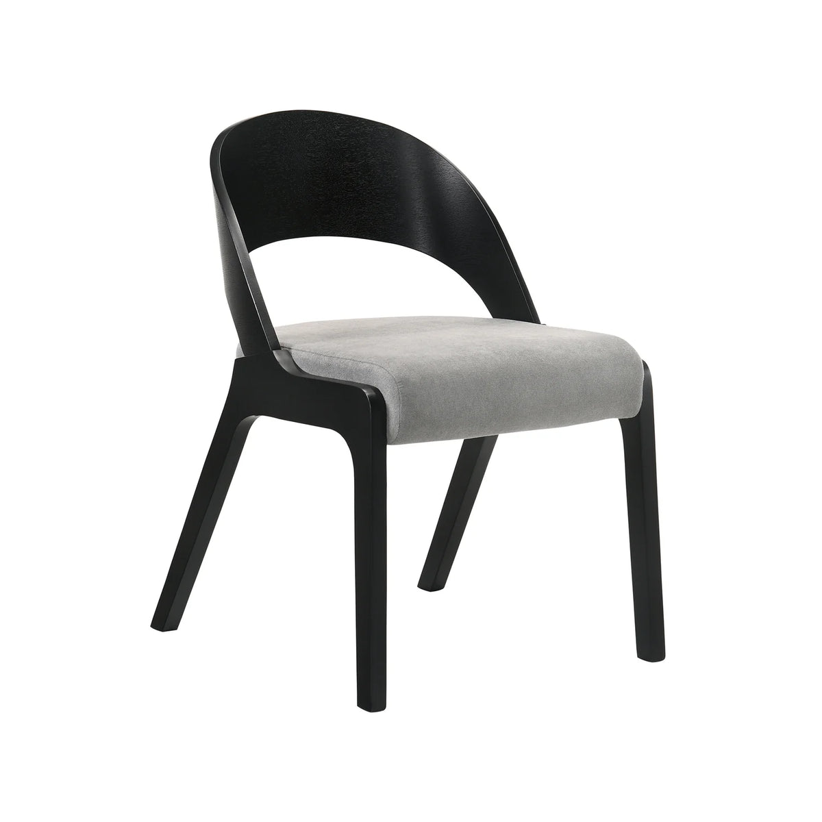 Fabric & Wood Accent Chairs, Set of 2 C6547