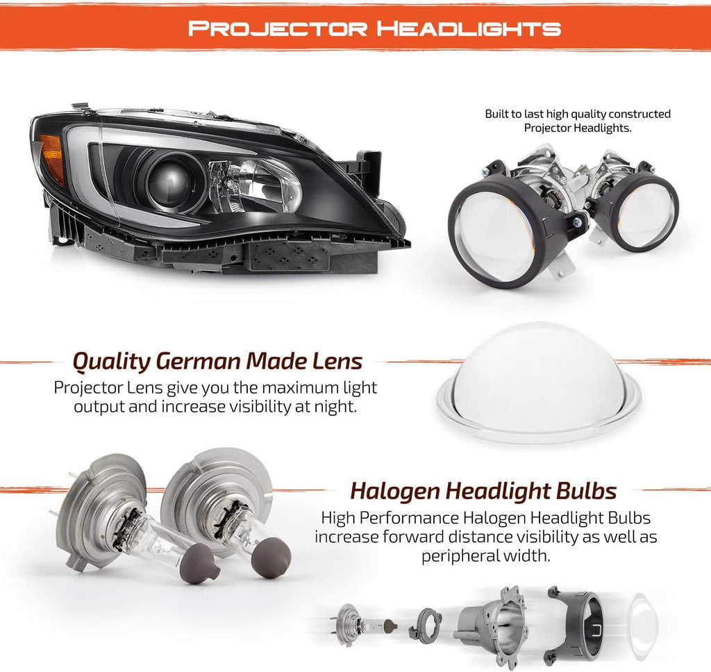 Black Projector Headlights L2463