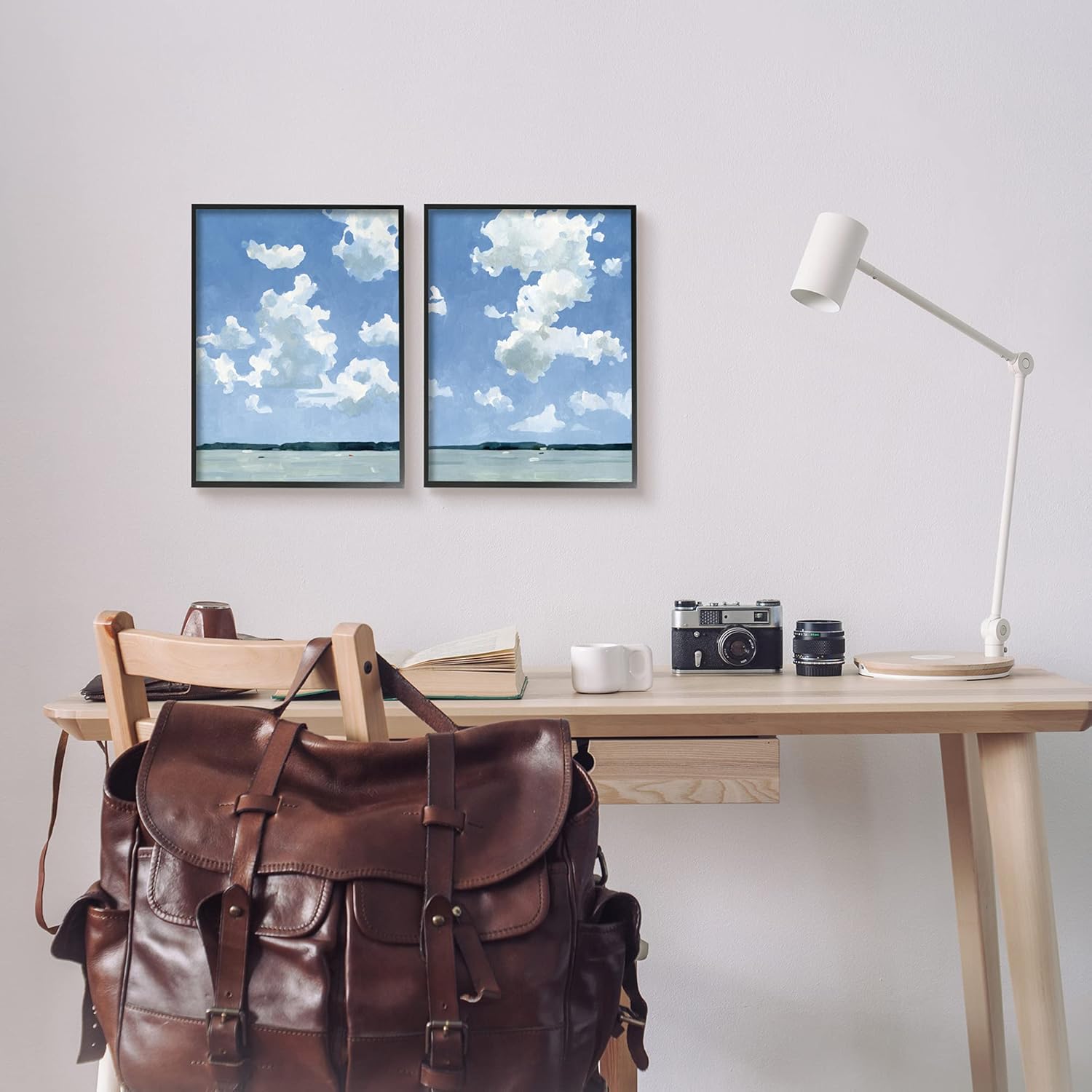Blue Framed Wall Art, 2pc, Each 11 x 14 Z147