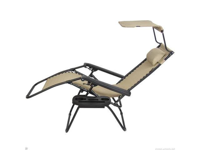 Zero Gravity Chairs 2 Set with Canopy Cup Holder V30400
