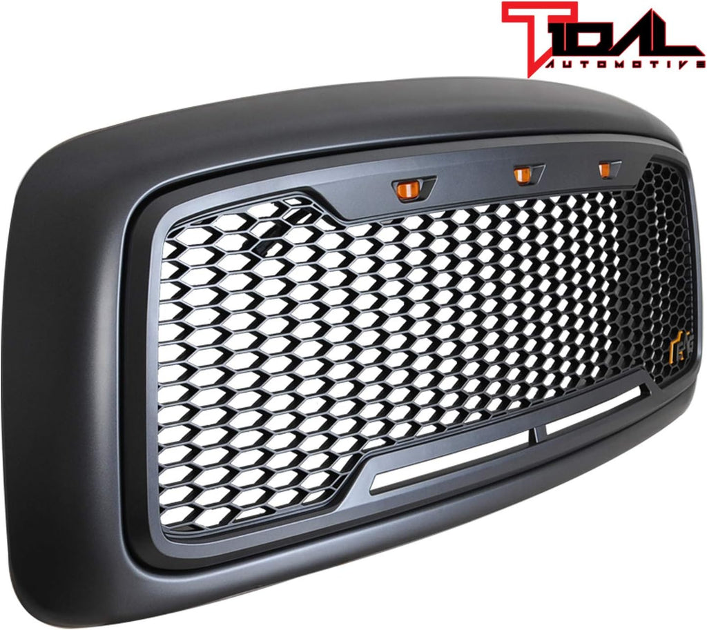 ABS Upper Grille with Amber LED Lights for Ram 1500/2500/3500 M588