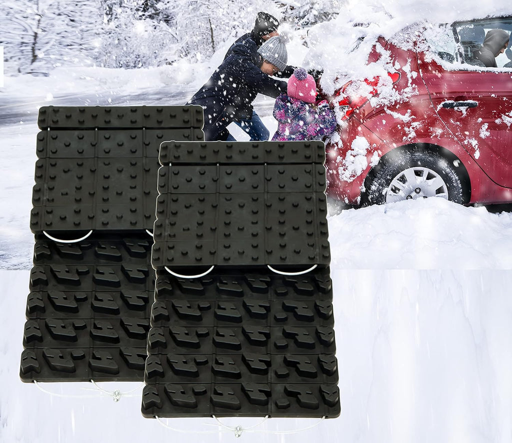 Tire Traction Mats, Two 39.3 Inch Emergency Caterpillar Bands D4436