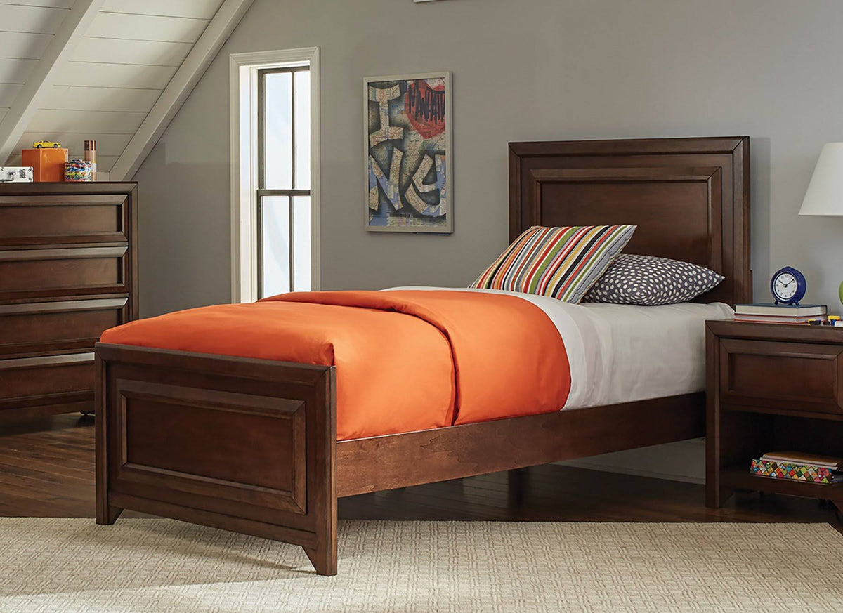 Maple Oak Twin Panel Bed O472