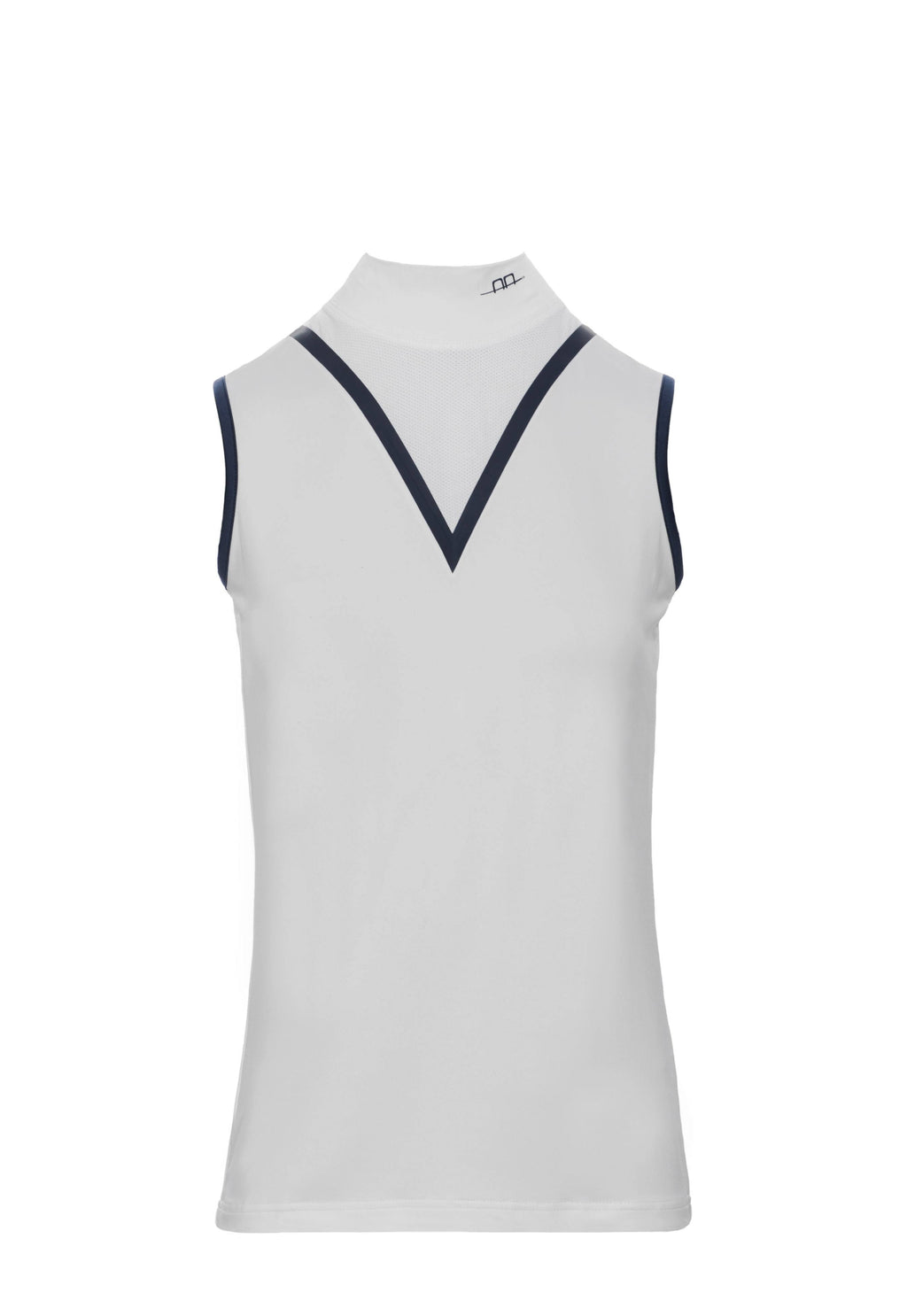 White Technical Sleeveless Ladies Top E8830