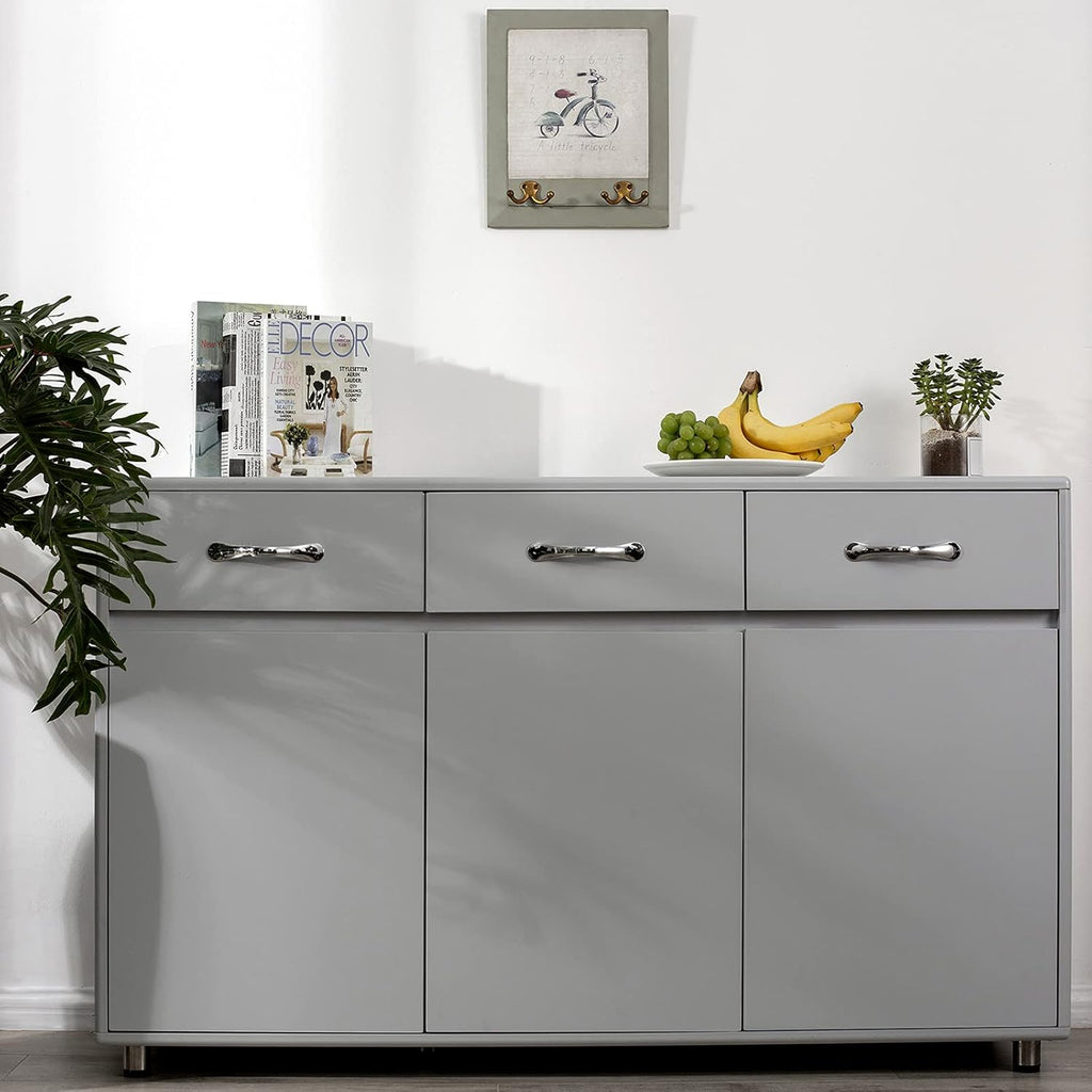 White Wooden Kitchen Cabinet with Drawer and 2 Shelves E421763