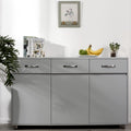 White Wooden Kitchen Cabinet with Drawer and 2 Shelves E421763