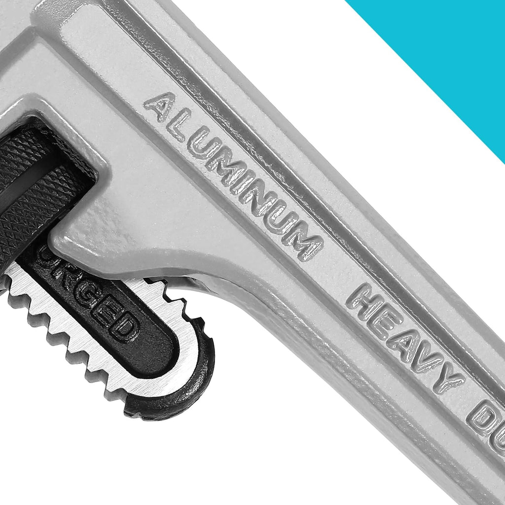 24-inch Heavy Duty Aluminum Straight Pipe Wrench, Adjustable, Drop Forged, Pack of 2 S462404