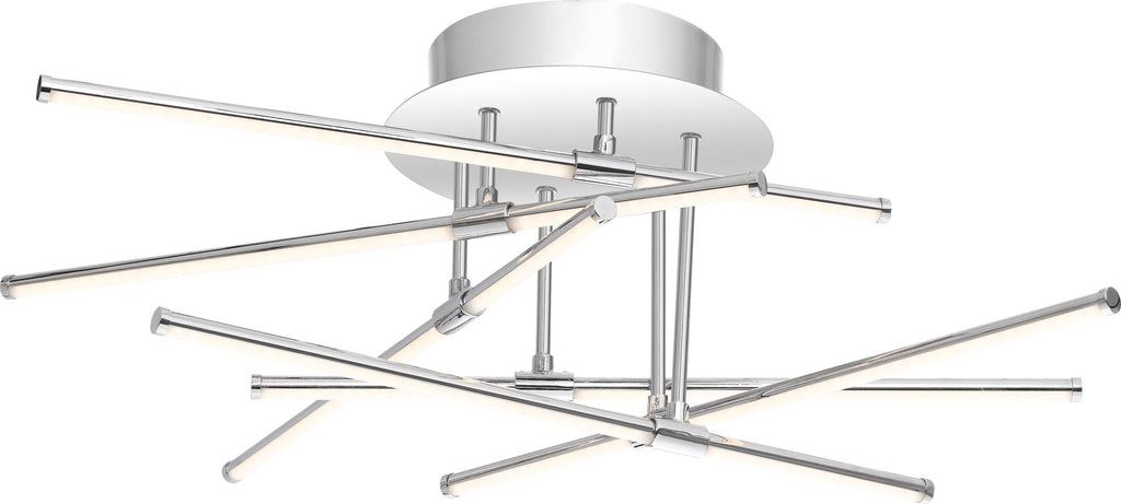 Polished Chrome Semi Flush Mount Light J205