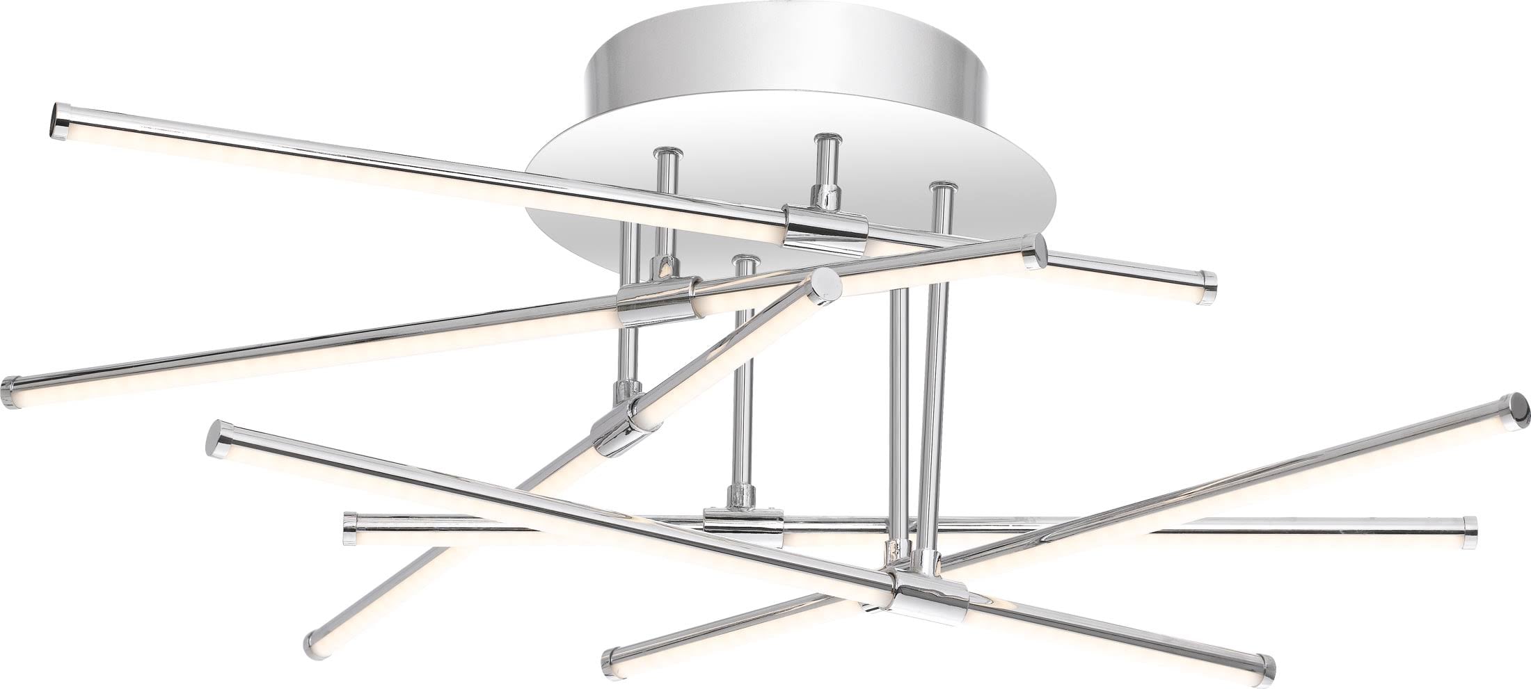 Polished Chrome Semi Flush Mount Light J205